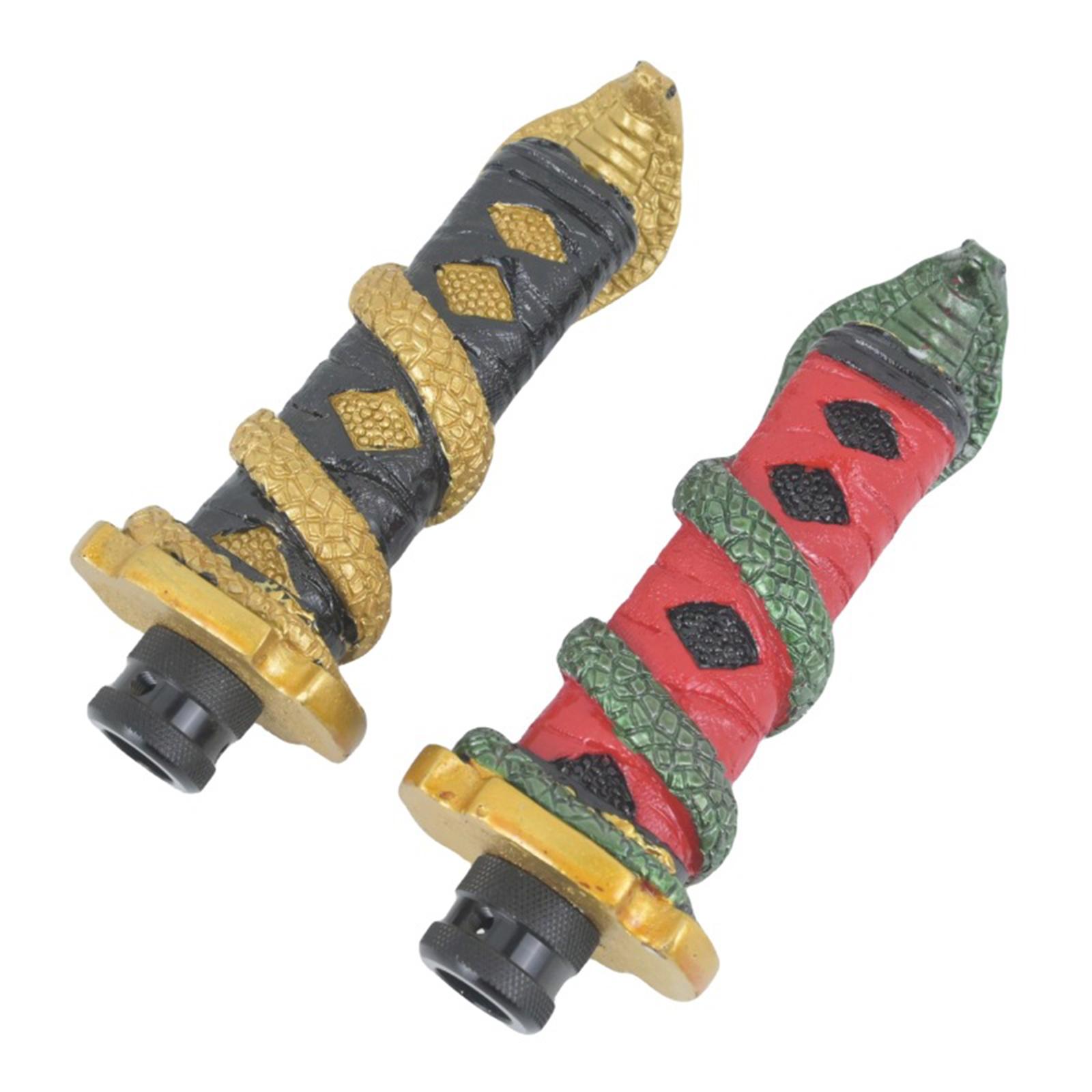 Gear Stick Protector Cover Car Gear Knob Cover Snake Katana Cover Gear Shifter Head for Most Manual Transmission Car