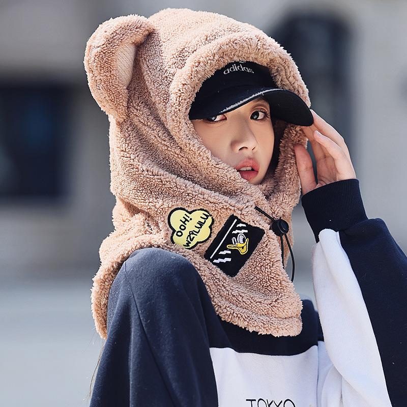 Hats  Men and Women Cycling In Autumn and Winter Warm Hood  Windproof and Cold Winter Motorcycle Full Face Helmet Hat Cover