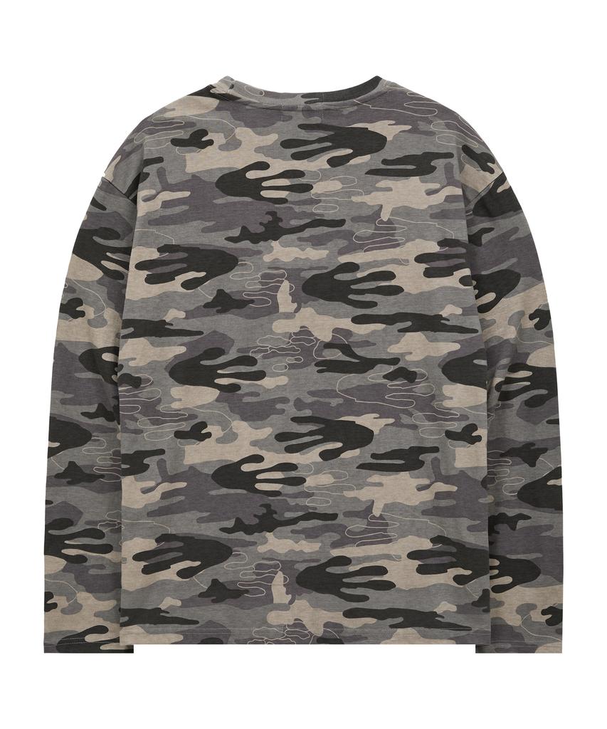 HOODHOOD No Stress Long Sleeve T-Shirt Camo