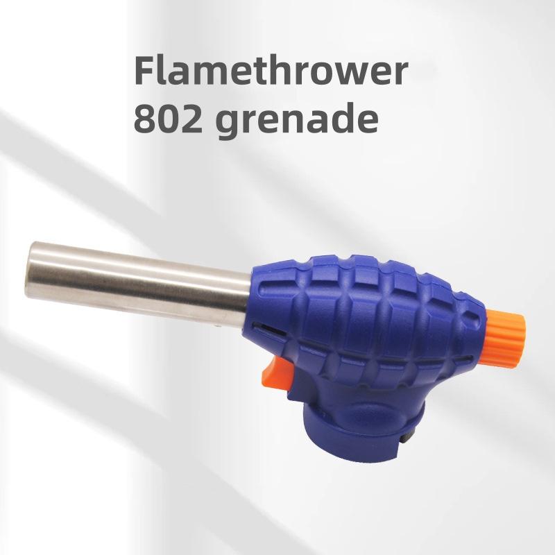 Portable Welding Gas Torch Flame  Butane Burner Outdoor Camping BBQ Lighter Flamethrower Kitchen Supplies Welding Equipment
