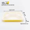 ZISIZ Disposable Multi-Compartment Meal Containers