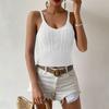 Tank Top For Women Fashion Sexy Summer Tops  Cropped Vest O-Neck Sleeveless Cropped Top