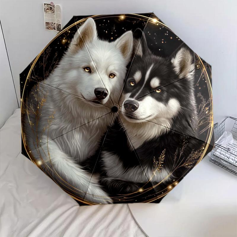 

1 шт. Автоматична складана парасолька - Мультяшний візерунок, Портативна та складана конструкція з 8 спицями, Різдвяні подарунки на День народження