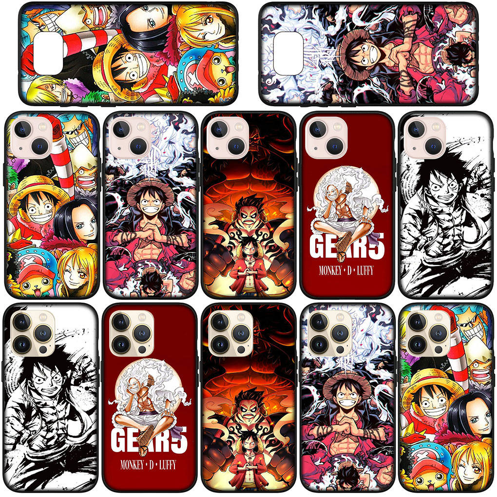 Pro Samsung Galaxy S24 S23 iPhone 16 15 14 Xiaomi Redmi Note 13 12 11 Plus 9 Pro Max X XR Pouzdro na telefon Kreslený Luffy Gear 5 One Piece OPPO Huawei Kryt