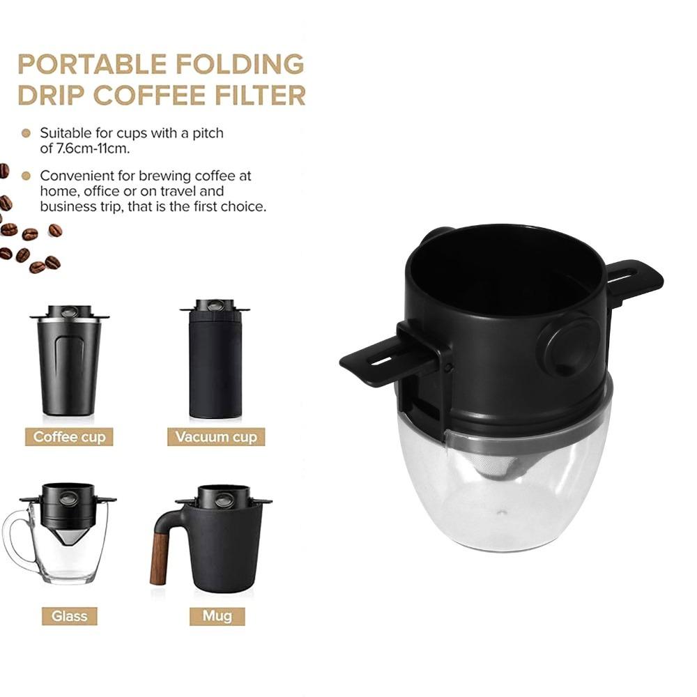 Stainless Steel Mesh Filter Stainless Steel Coffee Filter Portable Coffee Dripper  Camping
