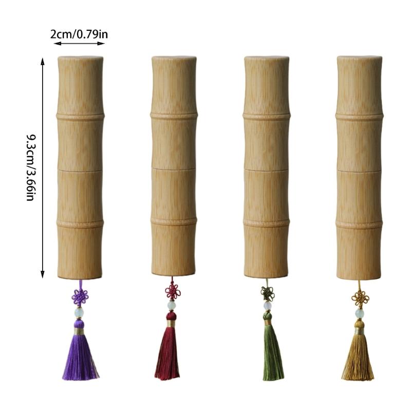 2.8g Lip Stick Tube with Tassels Essential Oil Roller Bottles Massage Oil Bottle Refillable Roll On Bottles for Travel