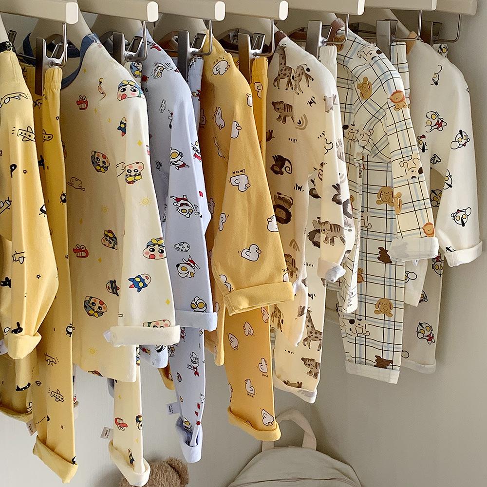 Kinoakiu Kinder Pyjama-Set im koreanischen Stil - Warm, Niedlich, Unisex Schlafbekleidungs-Accessoires