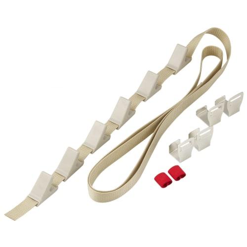 

Like-it (NDH-01) Door Hooks: Simply hang them up and organize your life. Easy-to-install wall-mounted storage hooks (6 hooks) in beige. Fits doors up