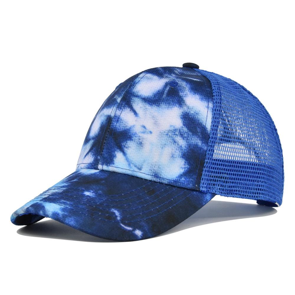 High Quality Batik Dyeing Baseball Cap For Men Women Mesh Breathable Sun Protection Adjustable Outdoor Sports Beach Travel Hat