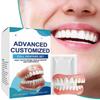 3pcs Full Denture Set, Upper & Lower False Teeth for Men Women