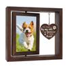Elegant Wood Pet Memorial Frame for 4x6'' Photo Display Dog Cats Remembrances Picture Frame Sympathy Gifts for Pet Owners