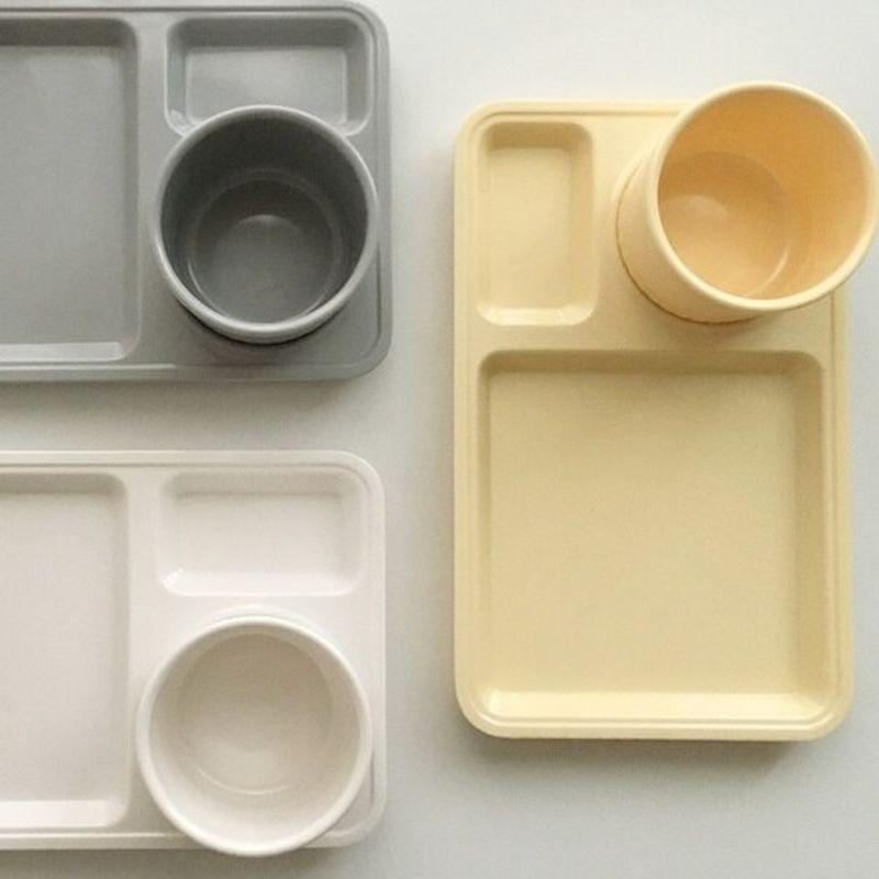 Elegant Table Heyday Mini Square Plate Set 5 Colors (Diet Plate, Friend Gift, Home Cafe, Solo Dining)