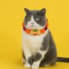 Pet Plush Ball Collar for Cats Dogs Cute Hair Ball Necklace with Pumpkin Ghost Charm Decoration Pet Halloween Costume Accessory