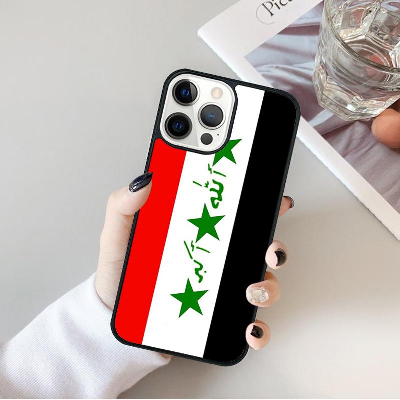 Iraqi Iraq Flag Phone Case Cover For iPhone 17 Air 16 15 14 Plus 11 12 13 Pro Max Coque Shell Fundas