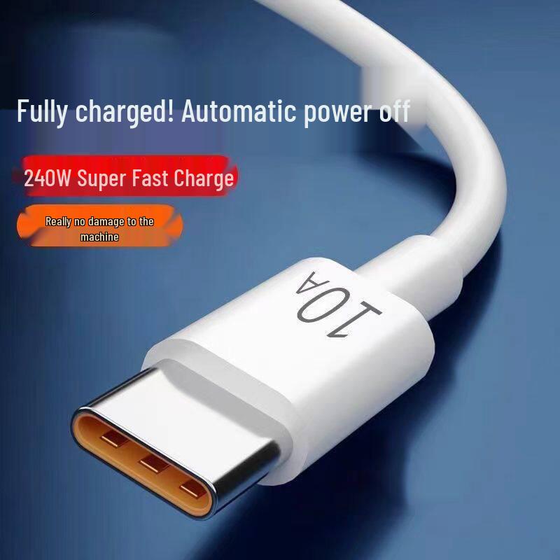 10A 100W Super Fast Charging Data Cable for Huawei, VIVO, Xiaomi, Honor Smartphones