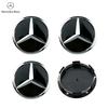VOCCL1 2025 for Mercedes benz AMG 4pcs 60mm Black Silver Car Wheel Cap Badge Logo Cover For Mercedes Benz W176 W177 W204 W205 W212 W213