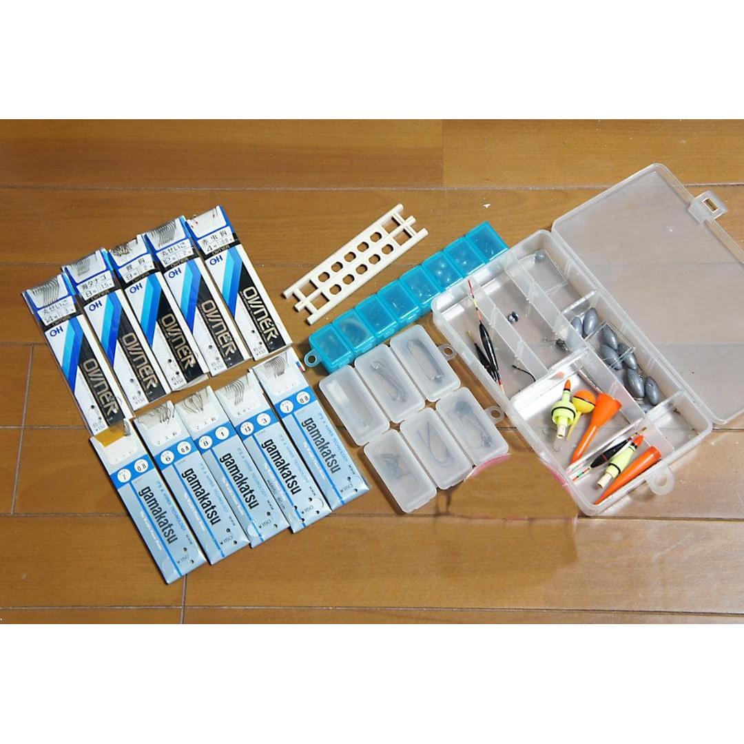 Used Gamakatsu, owners and other needles/weights/floats/cases etc.