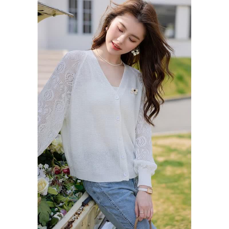 Mocana Women's Chic Short Knit Cardigan - MKNJD4339