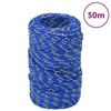 152424 vidaXL Boat Rope Blue 2 Mm 50 M Polypropylene