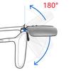 Men Polarized Sunglasses Clip Can Be Flipped Up Myopia Glasses Clip Anti-UV400 Night Driving Fishing Glasses Accessory
