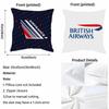 A-Air F-France Cushion Cover Natural Linen Pillowcase Set, All-In-One Decor For Sofa, Bedroom & Chair