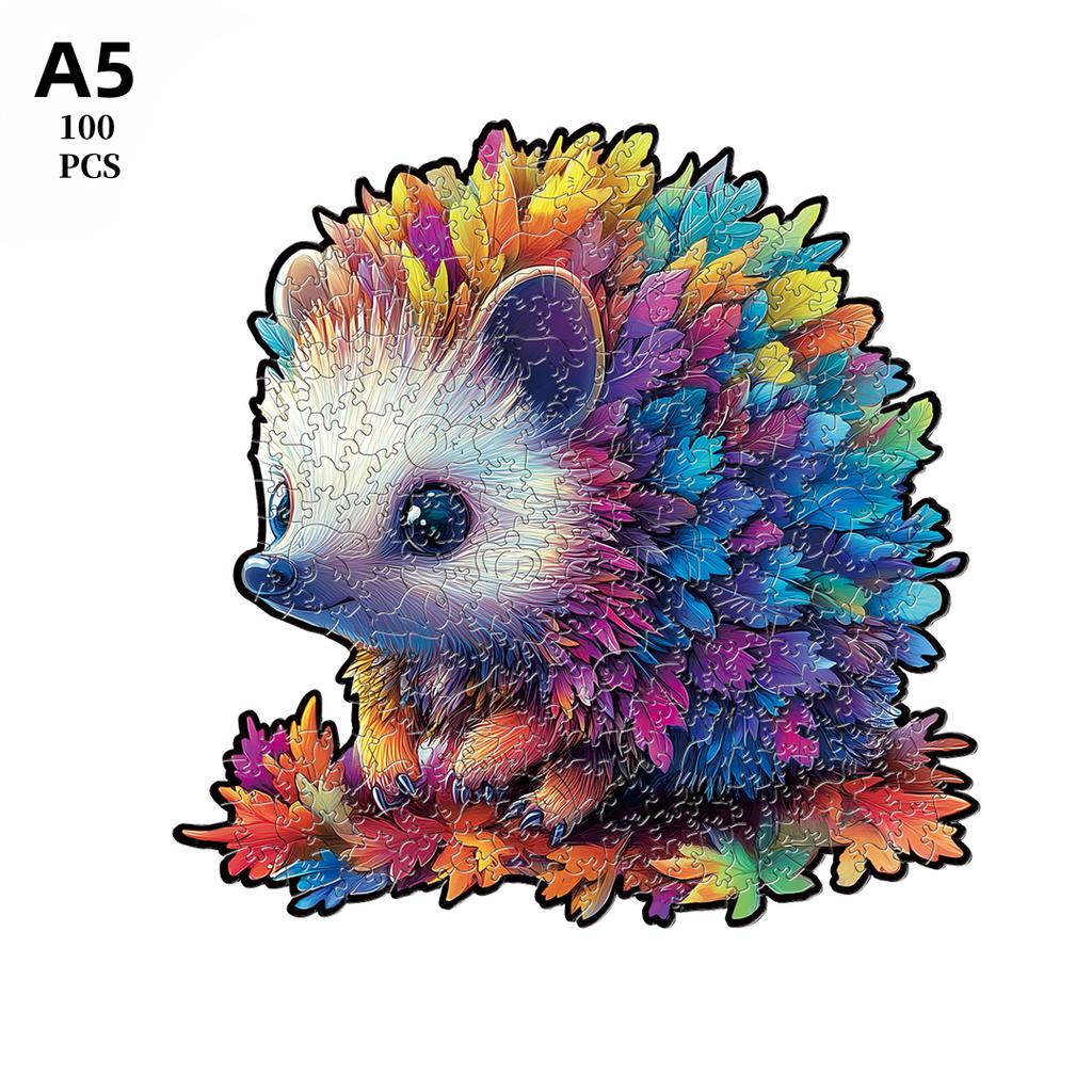 Non-Toxic Owl Wooden Animal Puzzle Diy Crafts Brain Trainer Puzzles Game For Kids Adult Educational Wood Toy Gift Medium Difficulty Jigsaw