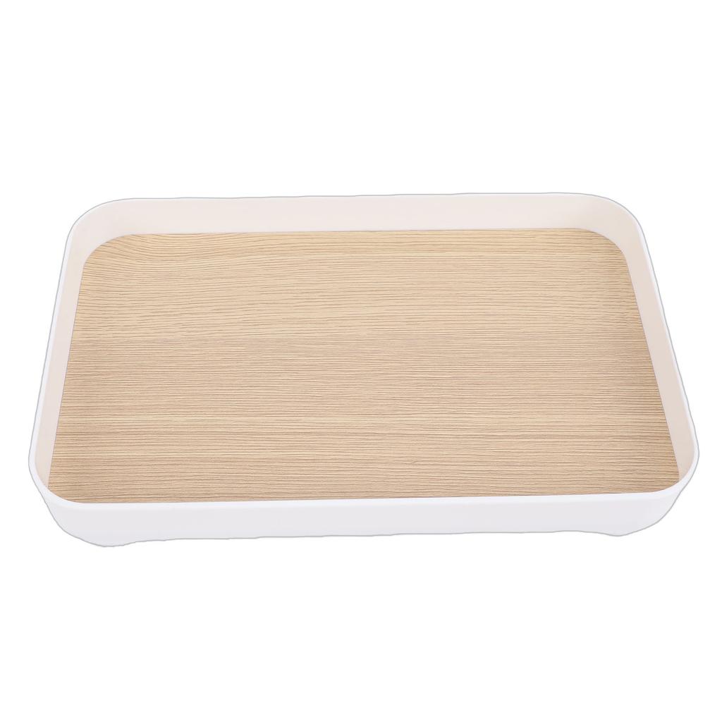 Vanity Tray Modern Minimalist Multifunctional Plastic MDF Decorative Tray for Perfume Makeup Keys Watches Square