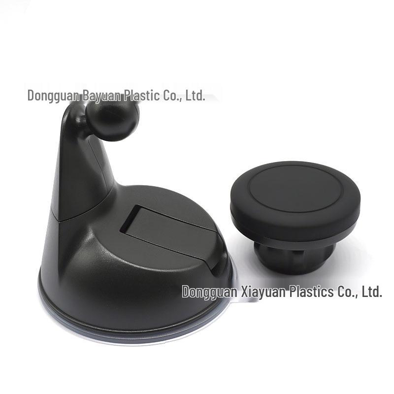 360° Rotating Magnetic Car Phone Holder with Adhesive Suction Cup and 17mm Ball Head for Dashboard