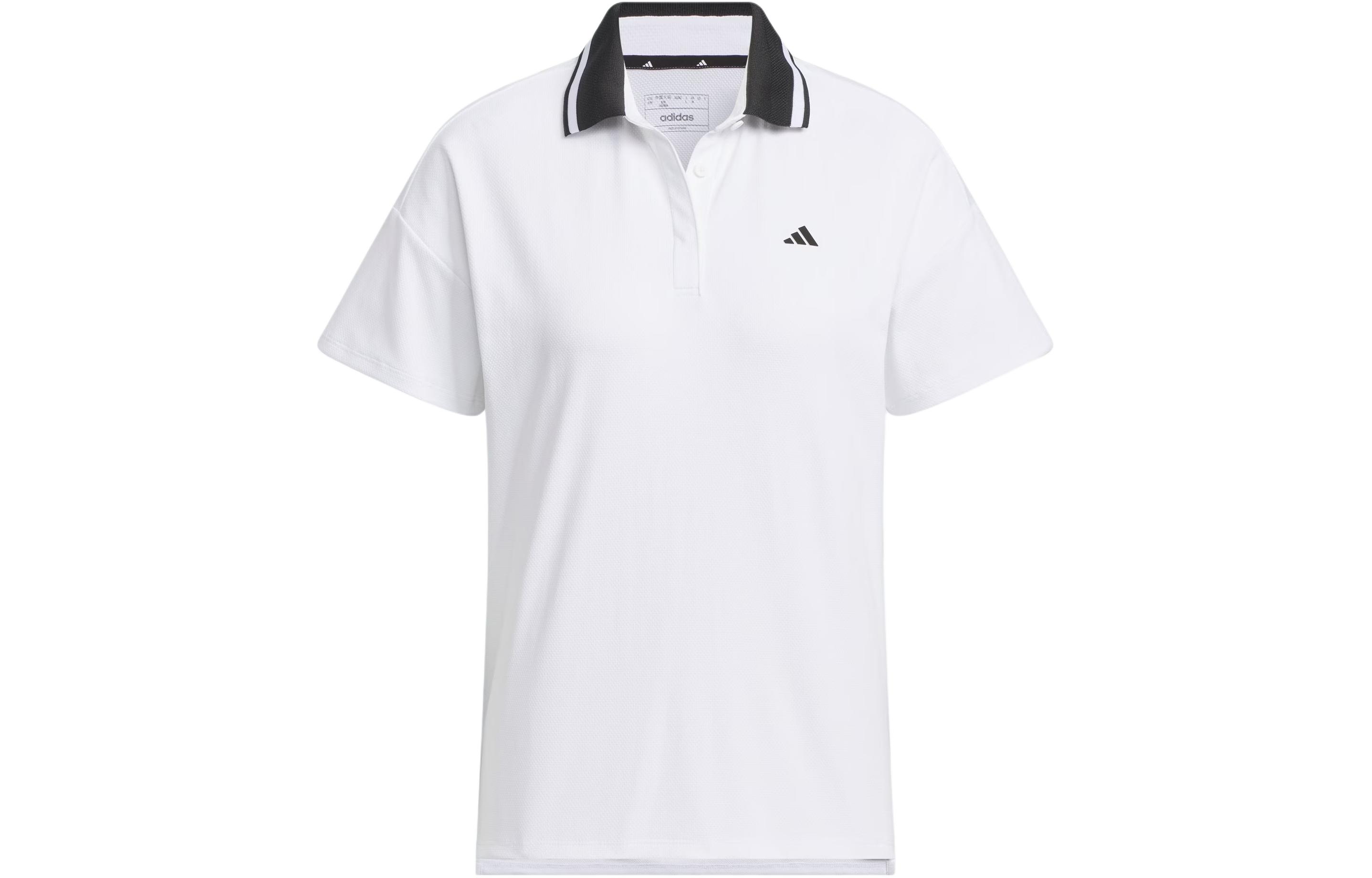 Adidas Short Sleeve Polo Shirt Polo Shirt Women s White IK9801 XL