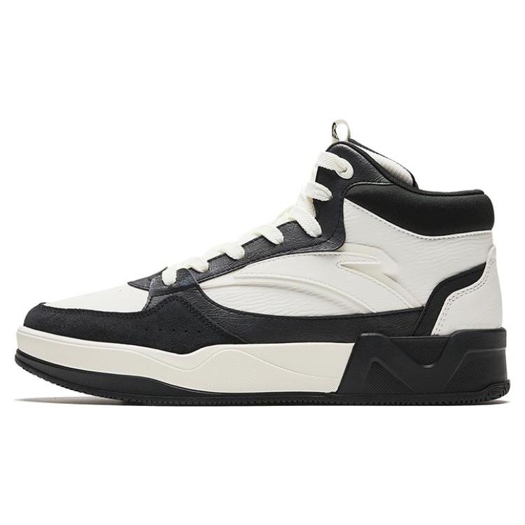 

Anta Cushioning, Wear Resistant High top Skateboard Shoes Men s White Black 912348081-3 40.5