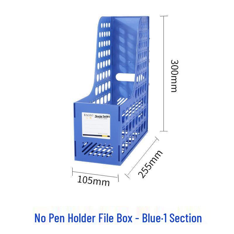 Four-Tier A4 Document Organizer with Pen Holder - Desktop File Holder Tray and Storage Rack