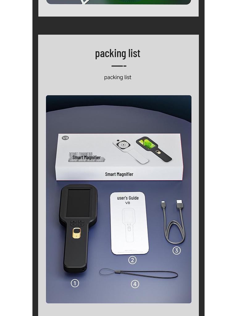 Lupa HD z podwójnym obiektywem do użytku zewnętrznego: Ręczny do zdjęć, filmów, czytania i identyfikacji antyków.