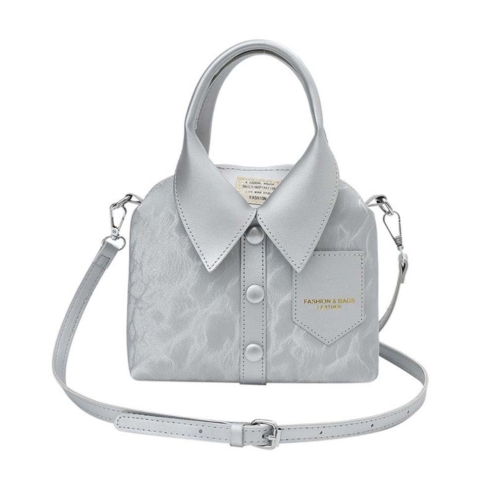 

Korean Style Square Compact Shoulder Bag Elegant Women Handbag Clothes Shaped Crossbody Bag Work Style 4