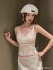 Sexy Lace Sling Vest Women's Summer Sleeveless Top with Beautiful Back and Chest Pad Can Be Worn Outside