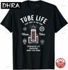 Vintage Retro Analogaudio Vacuum Tube Guitar Bass Tshirt Unisex Soft 100 Cotton Loose Casual 2026 Summer Oneck Graphic Tshirt