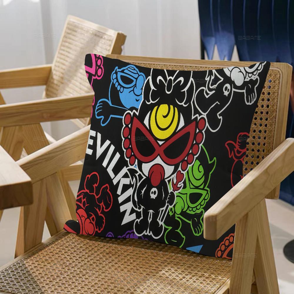 Japan Fashion Hysteric Mini Pillow Covers Cartoon Sofa Decorative Home Doublesided Printing Short Plush Cute Cushion Cover