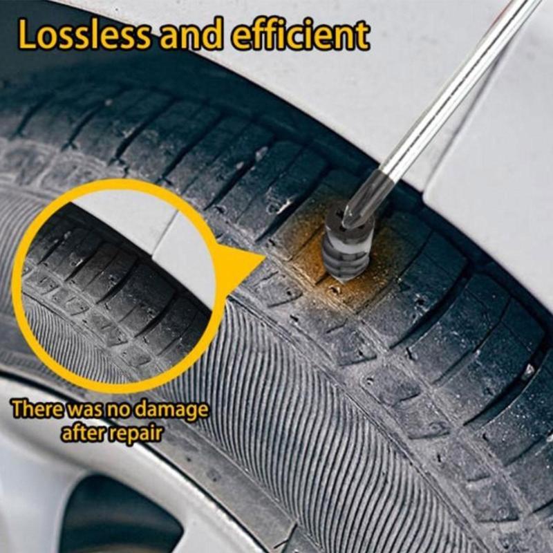 Tire Leak Stopper Rubber Screw Plugs Tire Puncture Nails For Car Motorcycle Bicycles Roadside Emergencies