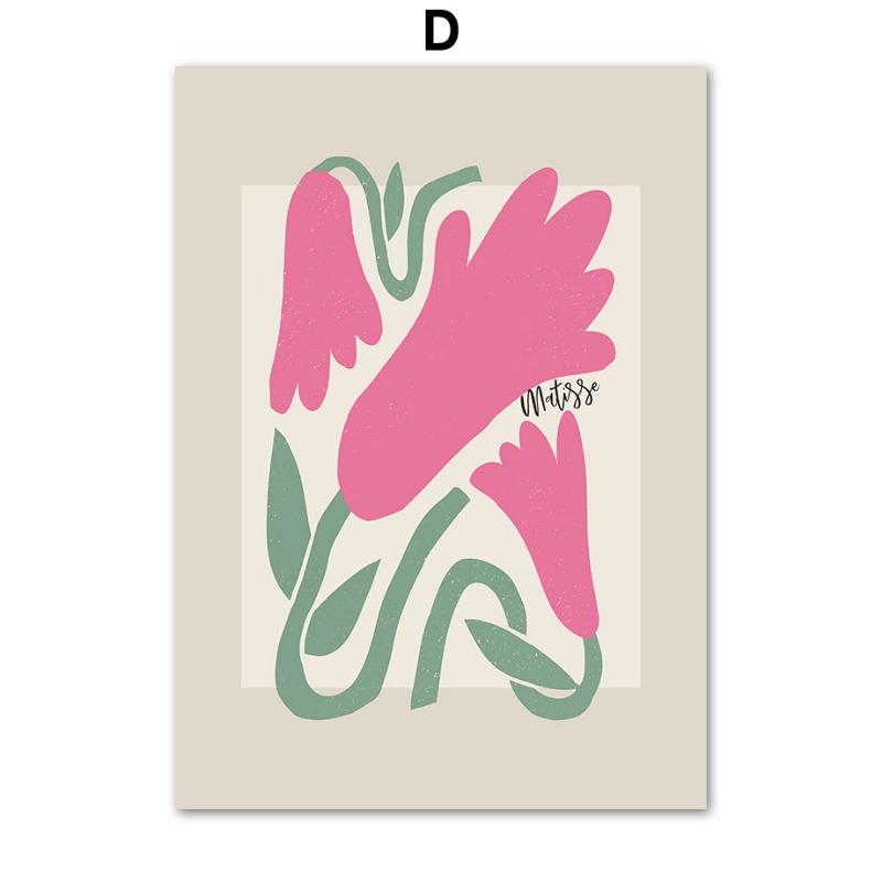 Matisse Poster Picasso Abstract Posters and Prints Canvas Painting Flower Wall Art Pictures for Living Room Cafe Boho Home Decor