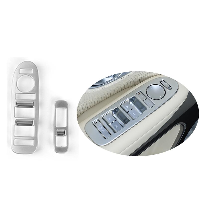 For Hyundai IONIQ 9 LHD ABS Front Window Button Cover Trim Door Armrest Panel Decorative Frame Interior Car Styling Accessories