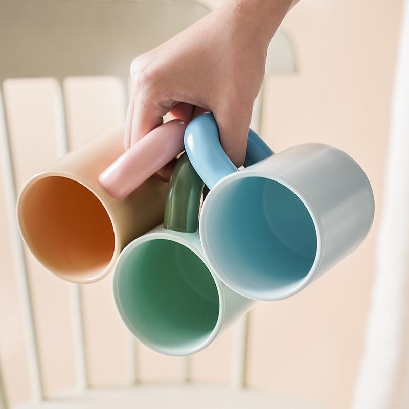 ins artistic sense creative gift ceramic mug, office souvenir pair cup coffee cup water cup