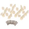 10 Sets Nylon Control Horns 4 Holes W13Xl18Xh25Mm With Screws For Rc Airplane