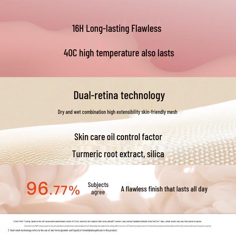 John Jeff Turmeric Long-Wear Liquid Foundation