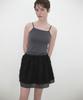Kasel Ripple Layered Skirts, Black