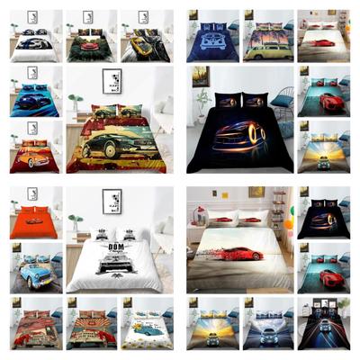 Quilt Cover 3D Printing Bedspreads Cars Bed Set Polyester Queen King Size Teen Children Boy Man Luxury Duvet Cover