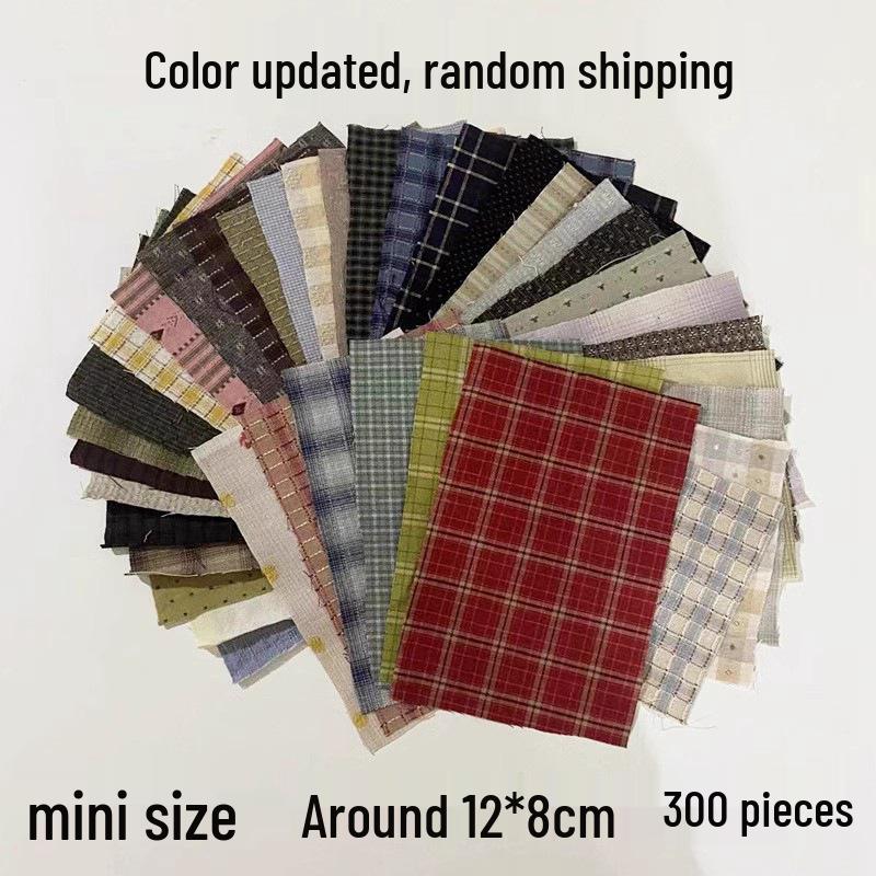 Pre-dyed Small Fabric Scraps for Doll Clothes and Patchwork Quilts with Needle by Hai Leide Zhu