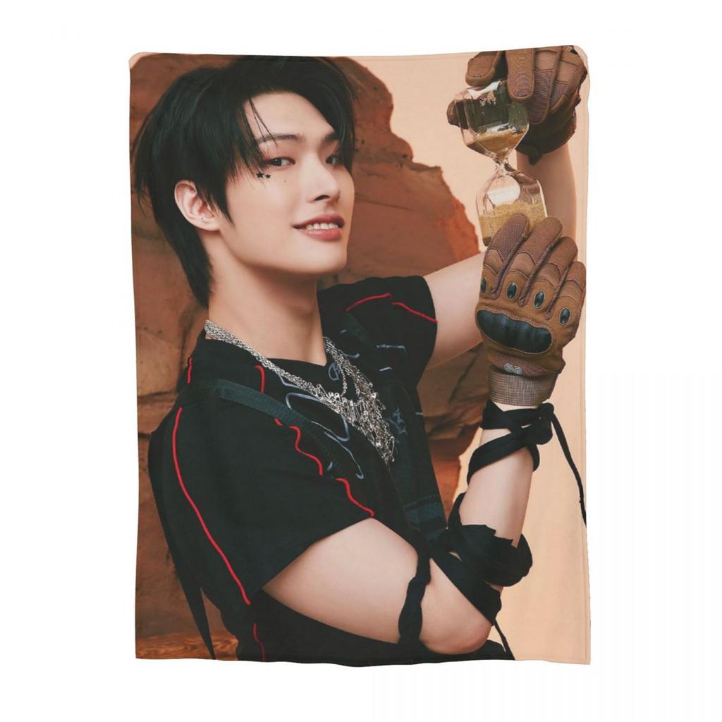 Mingi Ateez - Spin Off From The Witness Halazia Blankets Soft Flannel Throw Blanket Bedding for Bed Livingroom Travel Home Couch
