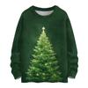Women's Casual Long Sleeve Woolen Christmas Sweatshirt Fall  Vacation Long Sleeve Pullover