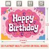 Party Backdrop Happy Birthday Birthday Stars Photo Booth Background Front Door Decor