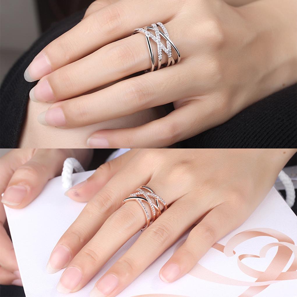 Ring Crystal Rings Vintage Minimalist Classic Jewelry Finding Skin-Friendly Comfortable for Parties Leisure Daily