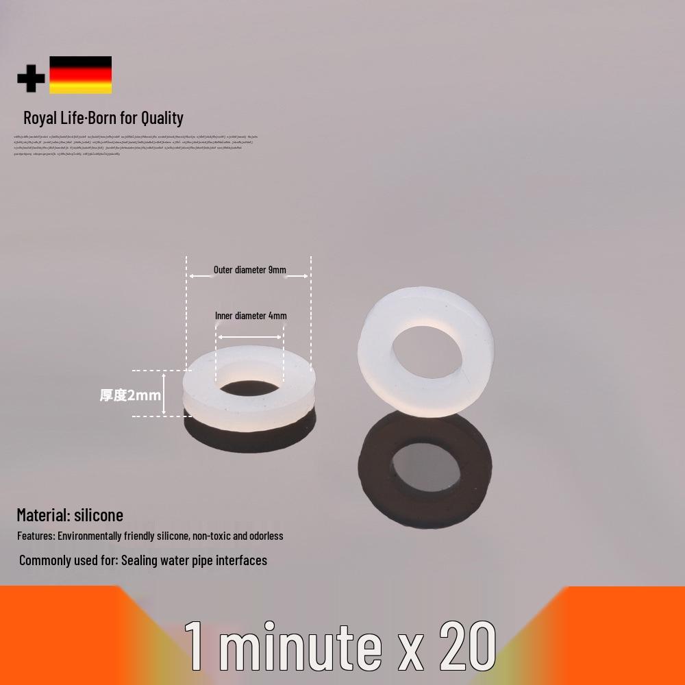 1-Inch Silicone Rubber Gasket Ring for Water Heaters and Pipes - 4-Minute Seal Flat Gasket